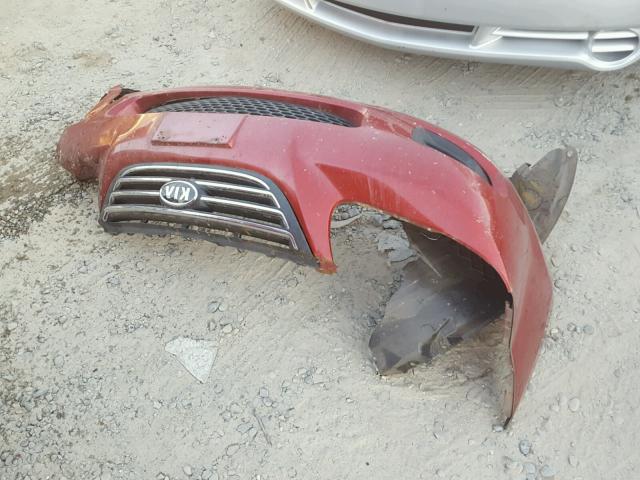 KNAFE222895664114 - 2009 KIA SPECTRA RED photo 9