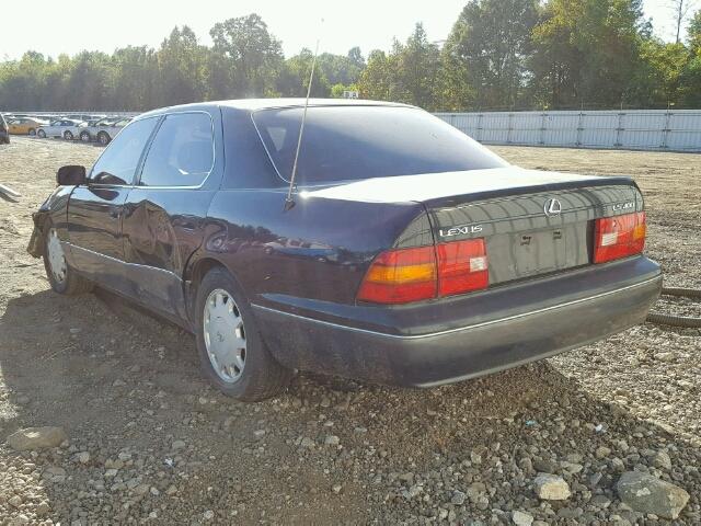 JT8UF22E2S0003794 - 1995 LEXUS LS 400 BLACK photo 3