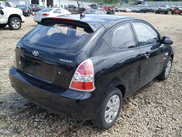 KMHCM36C19U106253 - 2009 HYUNDAI ACCENT GS BLACK photo 4