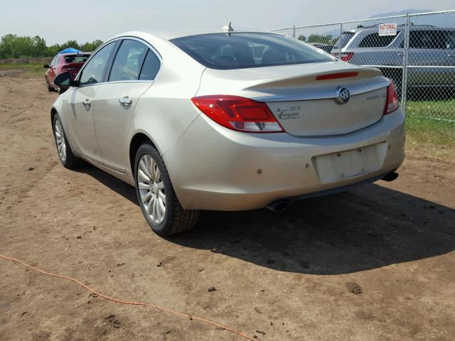 2G4GS5EV8D9181348 - 2013 BUICK REGAL PREM GOLD photo 3