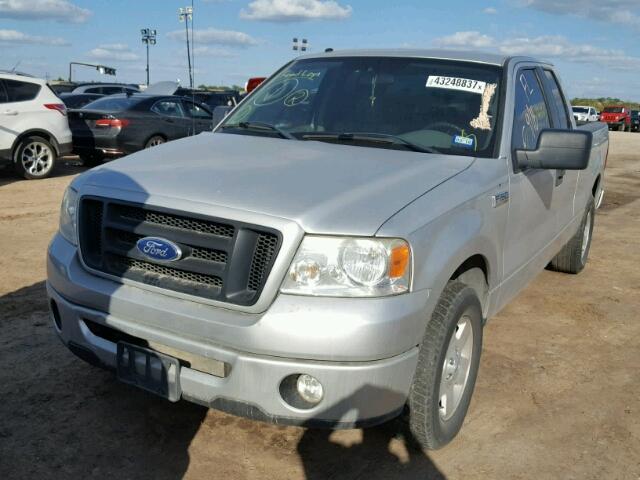 1FTRX12W67FA58051 - 2007 FORD F150 SILVER photo 2