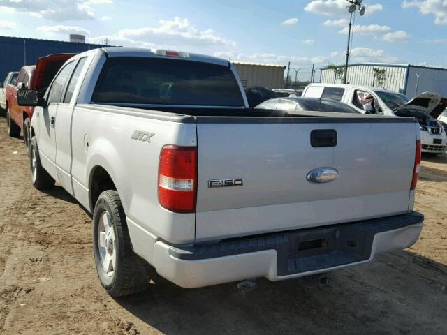 1FTRX12W67FA58051 - 2007 FORD F150 SILVER photo 3