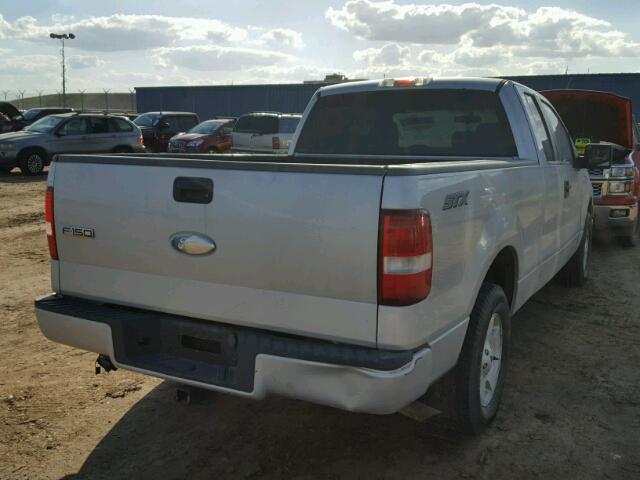 1FTRX12W67FA58051 - 2007 FORD F150 SILVER photo 4