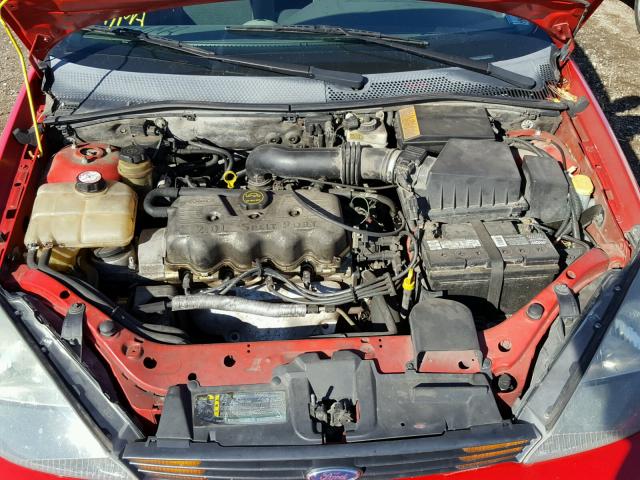 1FAFP34P63W333454 - 2003 FORD FOCUS RED photo 7