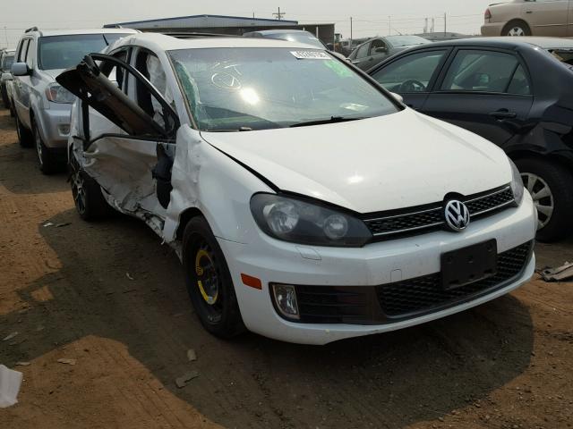 WVWFD7AJ7AW281095 - 2010 VOLKSWAGEN GTI WHITE photo 1