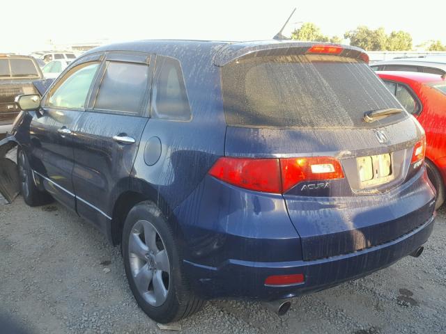 5J8TB18597A019214 - 2007 ACURA RDX TECHNO BLUE photo 3