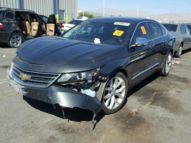 2G1155SL0F9163314 - 2015 CHEVROLET IMPALA LTZ BLUE photo 2