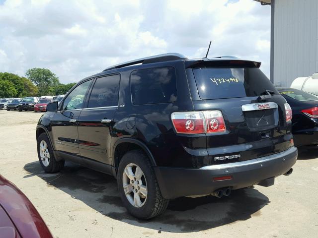 1GKER23778J265539 - 2008 GMC ACADIA SLT შავი ფოტო 3