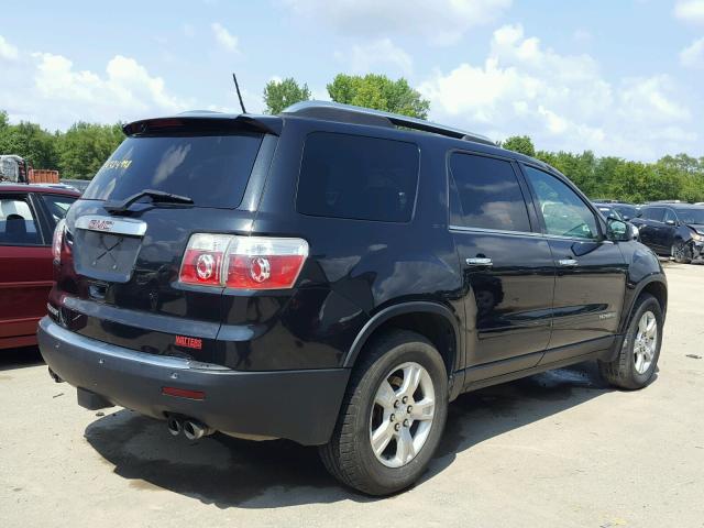 1GKER23778J265539 - 2008 GMC ACADIA SLT შავი ფოტო 4