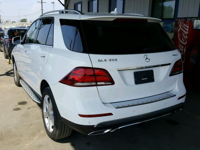 4JGDA5HB8JB021052 - 2018 MERCEDES-BENZ GLE 350 4M WHITE photo 3