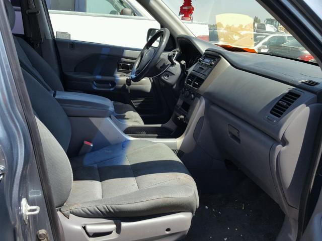 2HKYF18106H561041 - 2006 HONDA PILOT LX BLUE photo 5