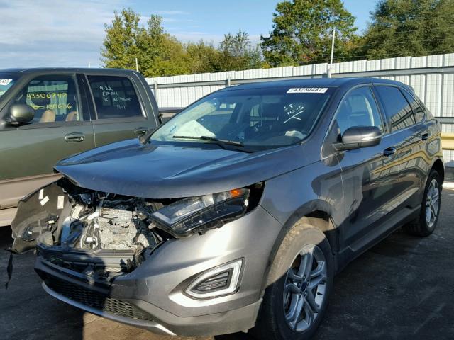 2FMPK4K85GBC24890 - 2016 FORD EDGE GRAY photo 2