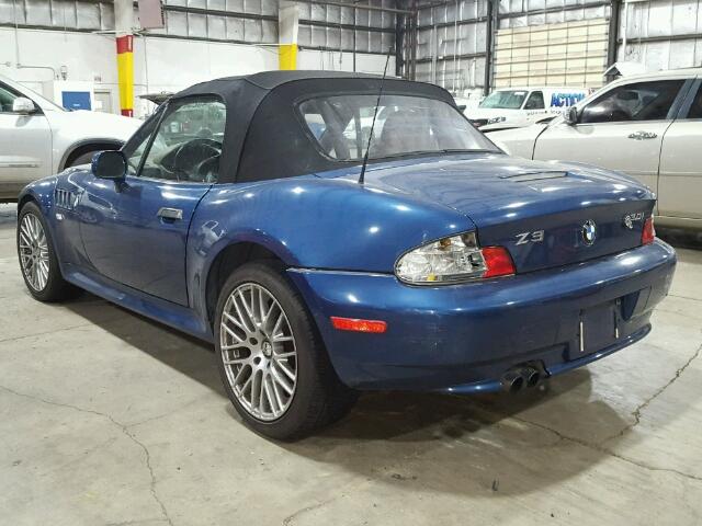 WBACN53441LJ56629 - 2001 BMW Z3 3.0 BLUE photo 3