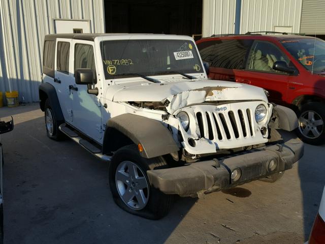 1C4BJWDG4FL721882 - 2015 JEEP WRANGLER U WHITE photo 1