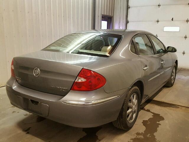 2G4WD582781141323 - 2008 BUICK LACROSSE C GRAY photo 4