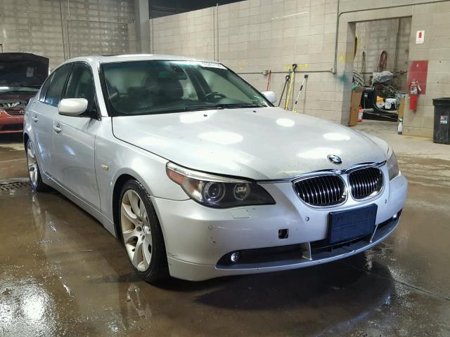 WBANB33585CN67293 - 2005 BMW 545 I SILVER photo 1