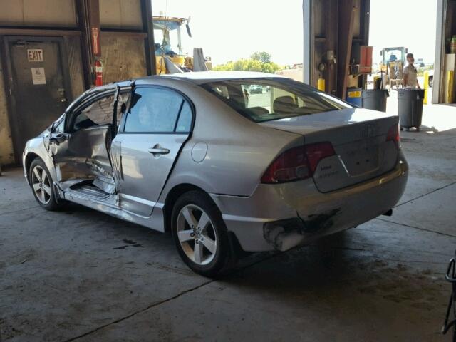 2HGFA16948H327903 - 2008 HONDA CIVIC EXL 银色 照片 3