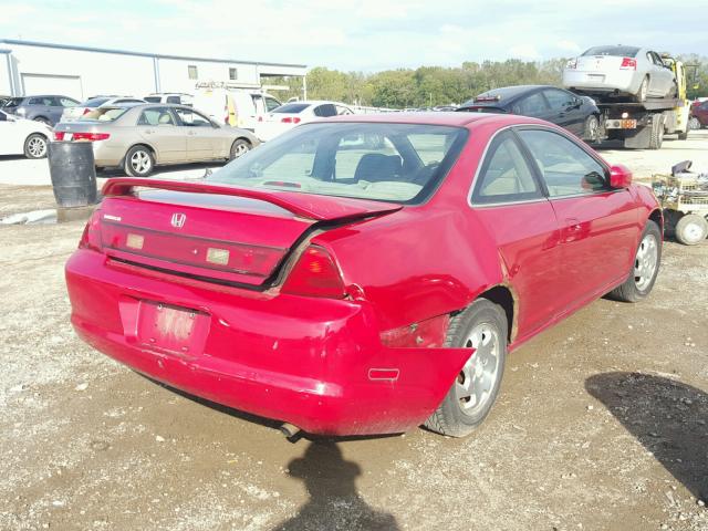 1HGCG325XYA029726 - 2000 HONDA ACCORD RED photo 4