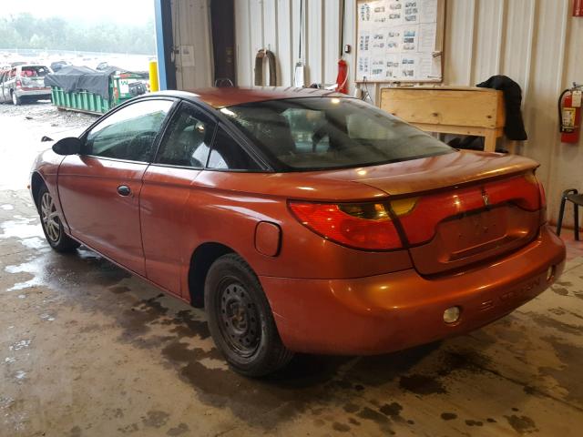 1G8ZP12872Z203231 - 2002 SATURN SC1 ORANGE photo 3