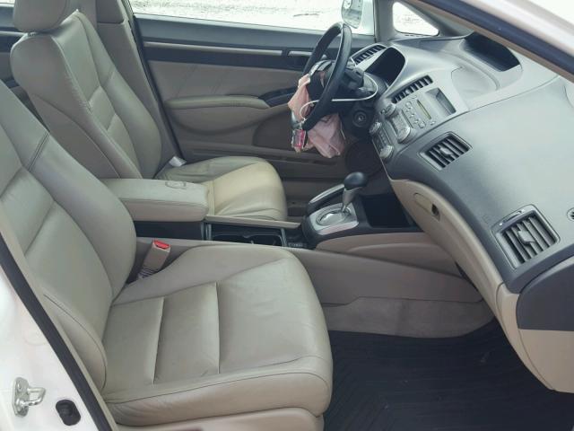 19XFA16989E036493 - 2009 HONDA CIVIC EXL 白色 照片 5