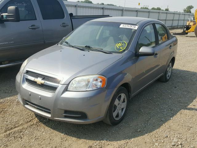 KL1TD5DE6BB224876 - 2011 CHEVROLET AVEO LS GRAY photo 2