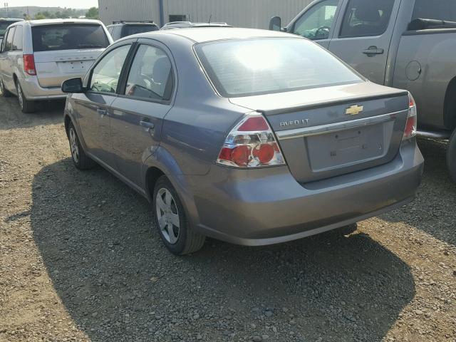 KL1TD5DE6BB224876 - 2011 CHEVROLET AVEO LS GRAY photo 3