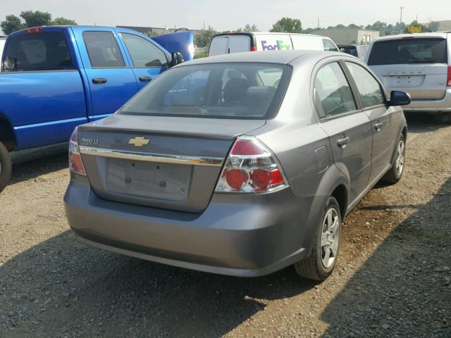 KL1TD5DE6BB224876 - 2011 CHEVROLET AVEO LS GRAY photo 4