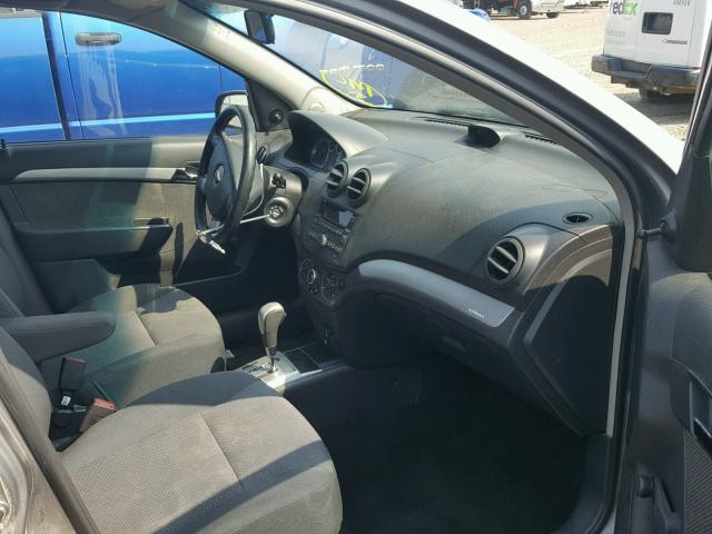 KL1TD5DE6BB224876 - 2011 CHEVROLET AVEO LS GRAY photo 5