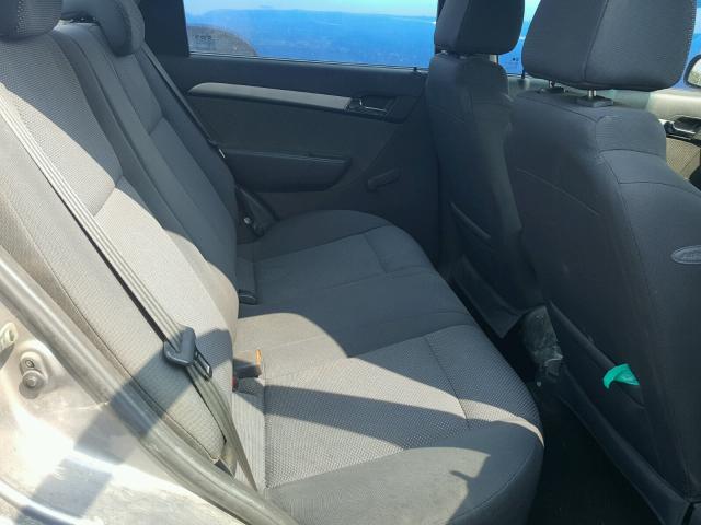 KL1TD5DE6BB224876 - 2011 CHEVROLET AVEO LS GRAY photo 6