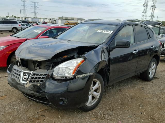 JN8AS5MVXAW612534 - 2010 NISSAN ROGUE BLACK photo 2