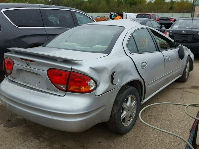 1G3NL52F54C174100 - 2004 OLDSMOBILE ALERO SILVER photo 4