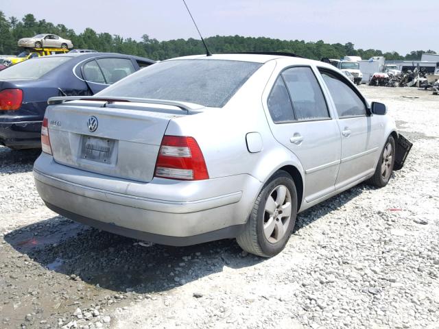 3VWSK69M34M015801 - 2004 VOLKSWAGEN JETTA GLS SILVER photo 4