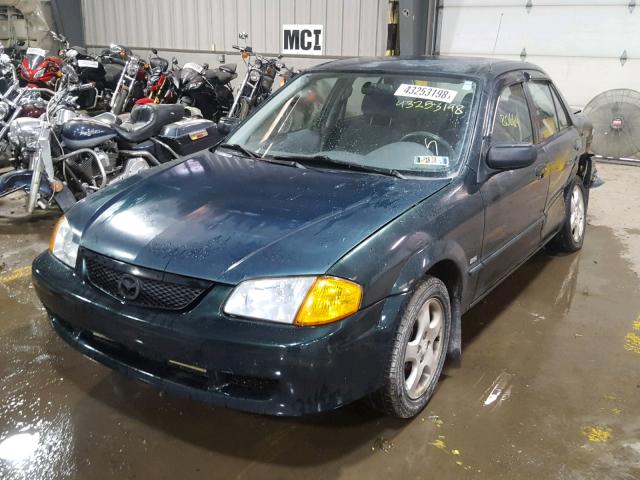 JM1BJ2215X0139851 - 1999 MAZDA PROTEGE ES GREEN photo 2