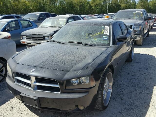 2B3LA53H27H649475 - 2007 DODGE CHARGER BLACK photo 2