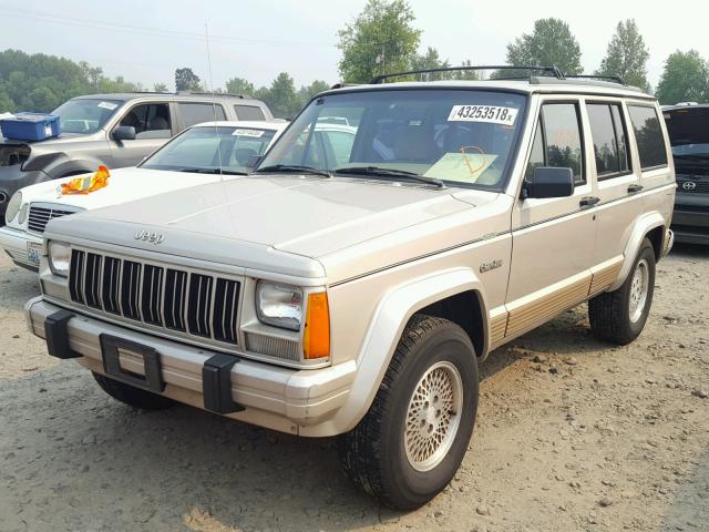 1J4FJ78S9SL607287 - 1995 JEEP CHEROKEE C GOLD photo 2