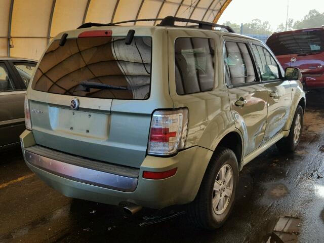 4M2CU81G29KJ18669 - 2009 MERCURY MARINER GREEN photo 4