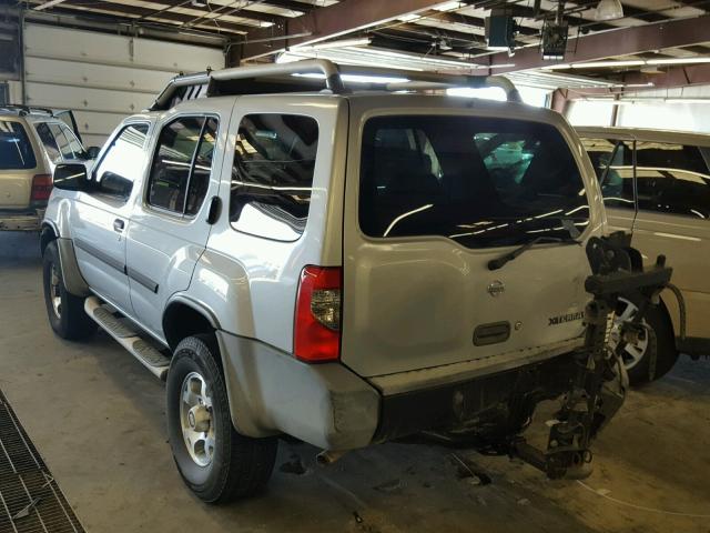 5N1ED28Y61C596002 - 2001 NISSAN XTERRA XE SILVER photo 3