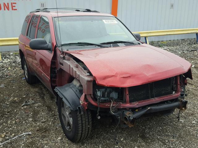 1GNDT13S942326635 - 2004 CHEVROLET TRAILBLAZE RED photo 1