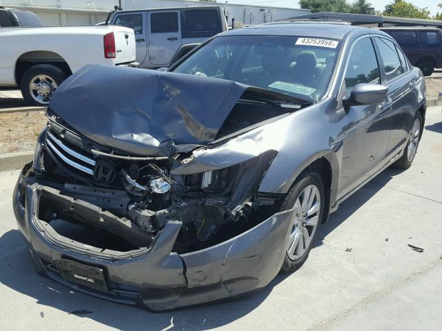 1HGCP2F89CA168849 - 2012 HONDA ACCORD EXL GRAY photo 2