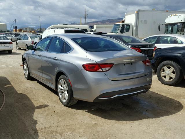 1C3CCCAB9GN140619 - 2016 CHRYSLER 200 LIMITE SILVER photo 3