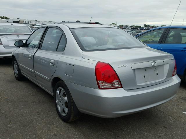 KMHDN46D26U339036 - 2006 HYUNDAI ELANTRA SILVER photo 3