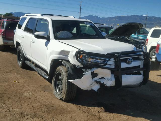 JTEBU5JR5G5307387 - 2016 TOYOTA 4RUNNER SR WHITE photo 1