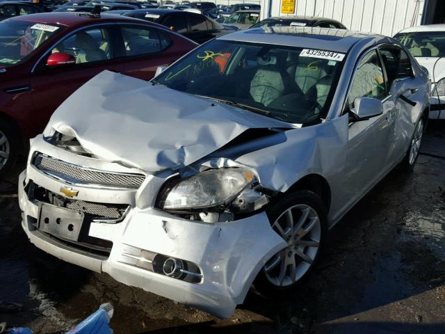 1G1ZG5E78CF100749 - 2012 CHEVROLET MALIBU LTZ SILVER photo 2