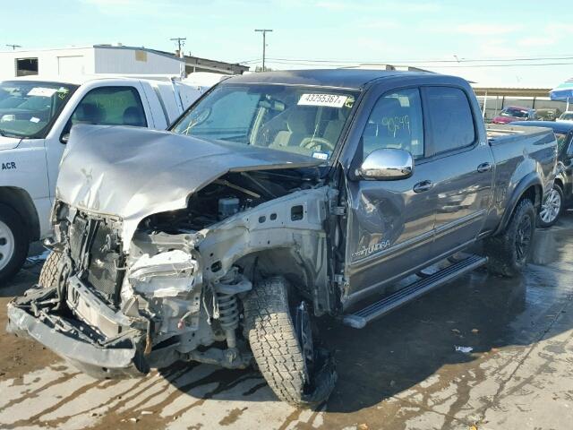 5TBET34196S537563 - 2006 TOYOTA TUNDRA DOU GRAY photo 2