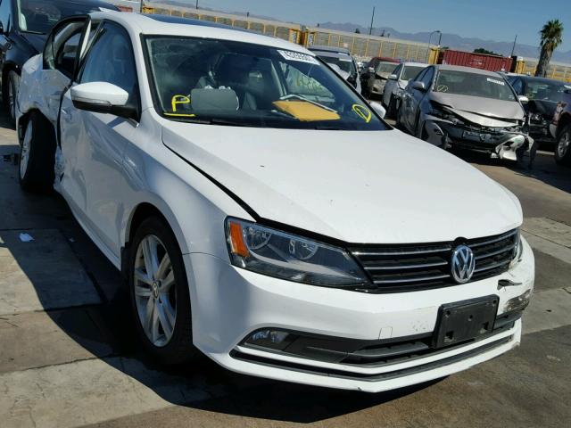 3VWL17AJ8FM288279 - 2015 VOLKSWAGEN JETTA SEL WHITE photo 1