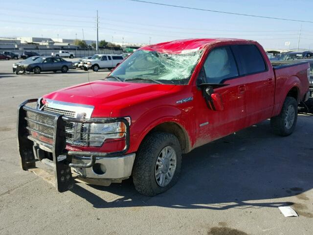 1FTFW1ET9CFD06469 - 2012 FORD F150 SUPER RED photo 2