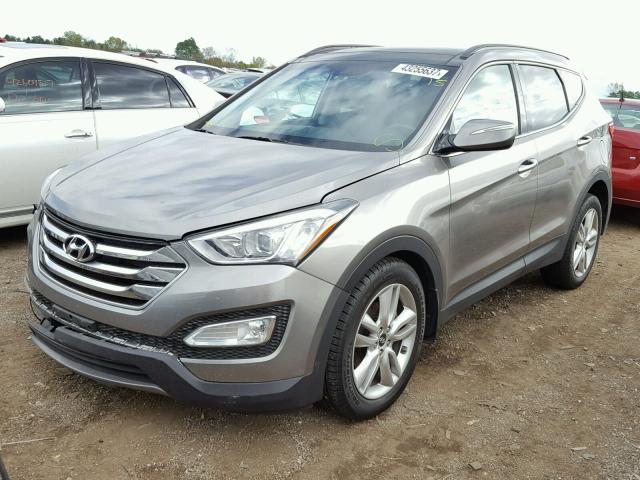 5XYZWDLA4GG324817 - 2016 HYUNDAI SANTA FE S GRAY photo 2