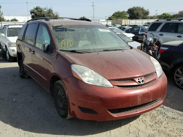 5TDZK23C68S172982 - 2008 TOYOTA SIENNA BURGUNDY photo 1