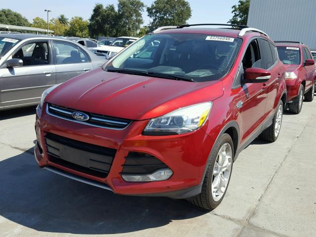 1FMCU9J98DUB15670 - 2013 FORD ESCAPE TIT RED photo 2