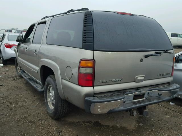 1GNFK16Z92J184147 - 2002 CHEVROLET SUBURBAN K TAN photo 3